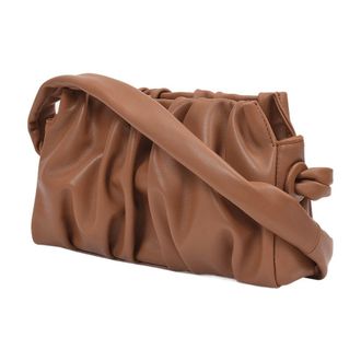 Elleme Womens Vague Shoulder Bag Brown Leather