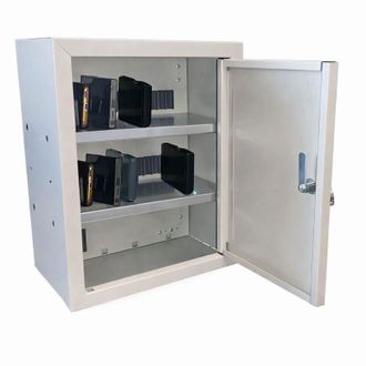 No Brand Armadietto di sicurezza privacy in metallo con serratura e slot porta cellulari