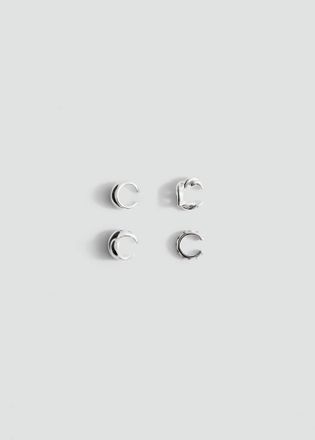 Mango Set ear cuff combinati argento - Donna - Taglia unica - MANGO