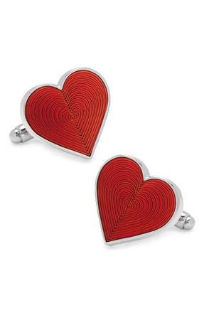 Cufflinks Inc. Heart Cuff Links in Red at Nordstrom