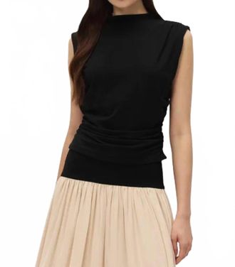 Elodie Oriel Sleeveless Top In Black