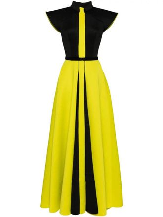 Saiid Kobeisy Neoprene Dress With Wide Shoulders