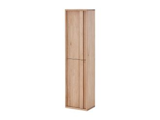 Vente-Unique Columna de ba&ntilde;o suspendida de roble macizo - Natural claro - Alt.140 cm - SARLO