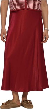 Moss Copenhagen Rokken, Dames, Rood, XS, Dames Rokken Mschnicolette Ullas Skirt