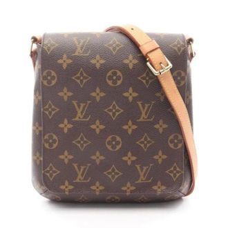 Louis Vuitton Pre-owned Cross Body Bags, female, Brown, Size: ONE SIZE Pre-owned Vintage Canvas Crossbody Bag