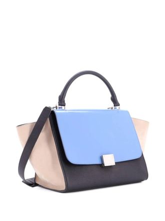 Celine Trapeze Bag Leather with Patent Small satchel - Multicolour