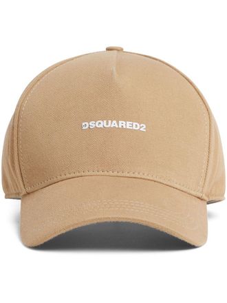 Dsquared2 Honkbalpet met logo-applicatie - Beige