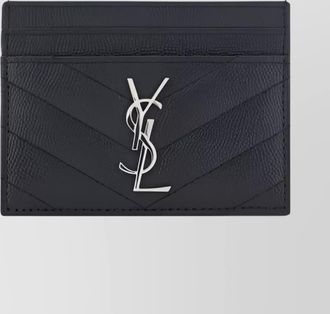 Saint Laurent leather quilted cardholder