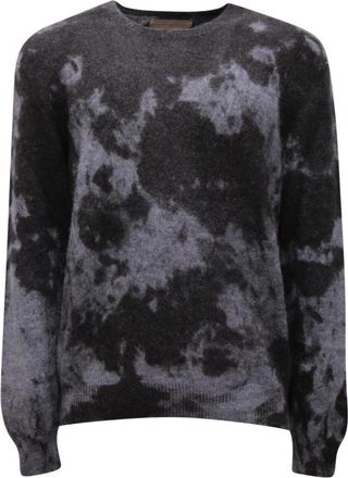 Original Vintage Wollen Trui Travis Blauw - Heren - Ronde hals truien - Blauw - S - Wol - Truien & Vesten
