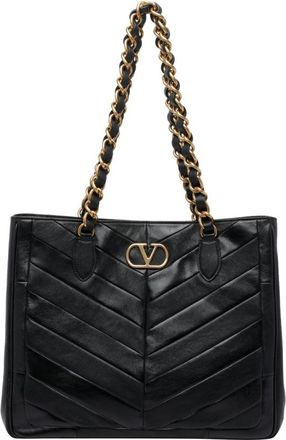 Valentino Garavani Laseine Chevron Motif Shopping Bag