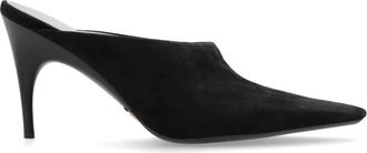 Balenciaga Duchesse Muilezels met Hak - Dames - Muiltjes - Zwart - 40 EU - Leer - Schoenen