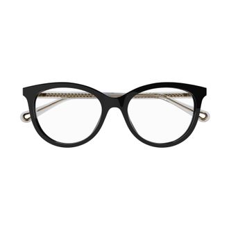 Chlo&eacute; Ch0117o Rounded Black Bio Acetate Eyeglasses