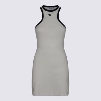 Courrèges Black And White Cotton Dress