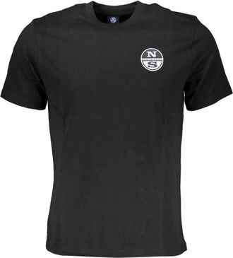 North Sails Cotton T-Shirt - Heren - T-shirts - Zwart - S - Katoen - Tops