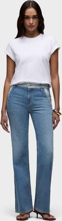 Hudson Rosie Trouser Wide Leg in Skyline at Nordstrom, Size 32 X 32