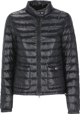 Herno Blue High Neck Quilted Down Jacket