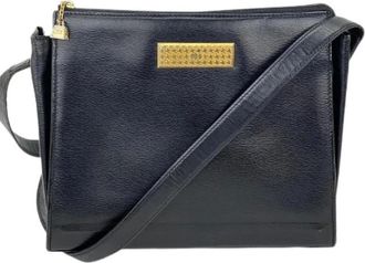 Dior Pre-owned Cross Body Bags, female, Black, Size: ONE SIZE Pre-owned Black Leather Shoulder Bag