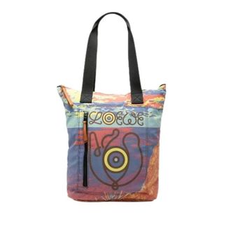 Loewe Pre-owned Printed Nylon Tote - Dames - Vintage Shopper - Veelkleurig - ONE Size - Nylon - Vintage