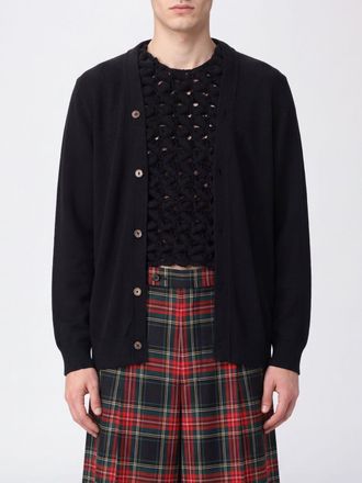 Comme Des Gar&ccedil;ons Double-Layer Distressed Wool Crewneck Sweater