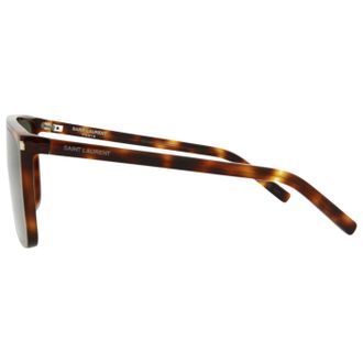 Saint Laurent Mens Preloved - Saint Laurent Womens 99 Mm Havana Sunglasses Sl364maska-30008960-002 One Color