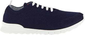 Kiton Dark Blue Lace Up Sneakers