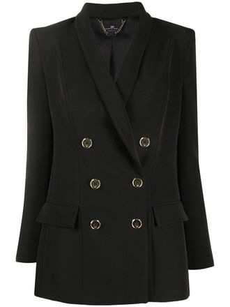 Elisabetta Franchi Blazer sartoriale doppiopetto - Nero