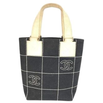 Chanel Pre-owned Tote Bags, female, Black, Size: ONE SIZE Pre-owned Vintage Tote Bag