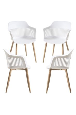 Regalos Miguel Regalos Miguel - Packs Sillas Comedor - Pack 4 Sillas Lisy - Blanco