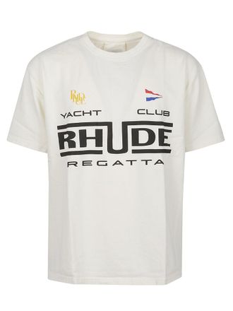 Rhude Regatta Club Boxy-Fit Cotton Printed T-Shirt