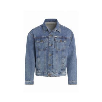 Guess Heren, Jassen, Blauw, Maat: M Denim