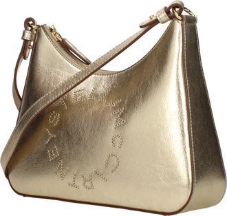 Stella McCartney Womens Gold Leather Shoulder Bag