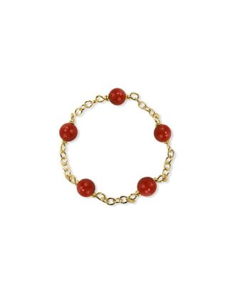 Jewelmak 14K Red Coral Ring