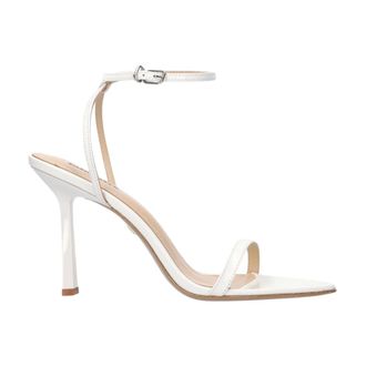 Lola Cruz Schoenen, Dames, Wit, 38 EU, Leer, Summer Heel Sandalen 95