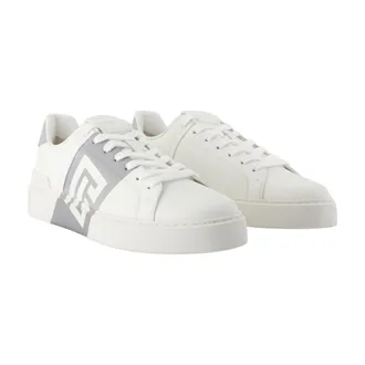 Balmain Mens B-Court Sneaker White Calfskin