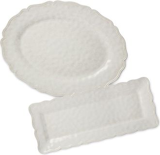 Certified International Isabella Melamine 2Pc Platter Set