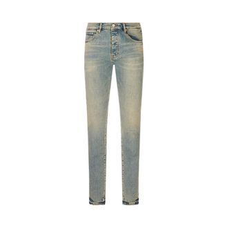 Purple Skinny Jeans, male, Blue, Size: W33 P001 Electric