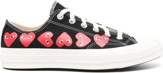 Comme Des Gar&ccedil;ons Heart Sneakers Low Top - Heren - Sneakers - Veelkleurig - 42 EU - Katoen - Schoenen