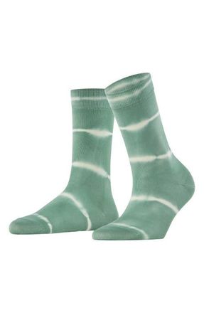 Falke Wave Bond Organic Cotton Blend Crew Socks in Sage at Nordstrom, Size 39-42
