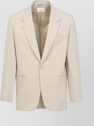 Saint Laurent wool jacket with buttoned cuffs and chest pocket