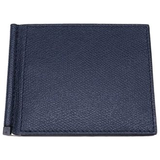 Valextra Navy Leather Money Clip (Pre-Owned)