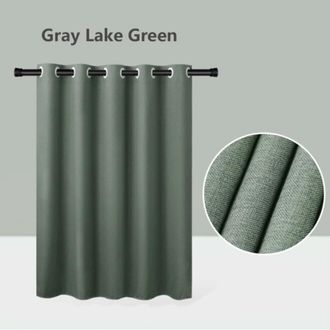 OEM Cortina De Ducha Dekaxid Gruesa, Impermeable, Multicolor, Estilo Lino, Opaca, Con Grandes Anillas Plateadas, Apta Para Ba&ntilde;os