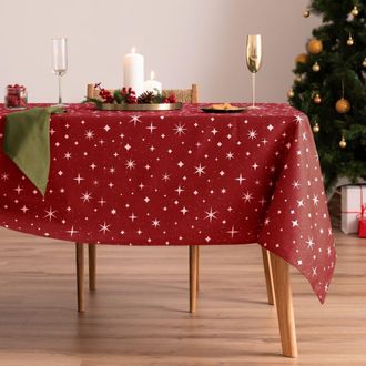 Mint Mantel navidad algod&oacute;n estrella 155x240 cm