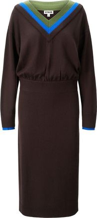 Staud Normandy Midi Sweater Dress in Dark Oak Multi at Nordstrom, Size X-Large