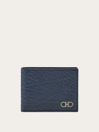 Ferragamo Men Gancini wallet Blue