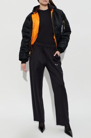 VETEMENTS Sweatpants With Logo, Womens, Black