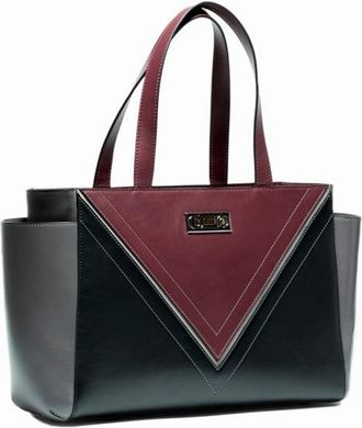 Studio Tondini The Maja Tote Bag - Bordeaux Triangle