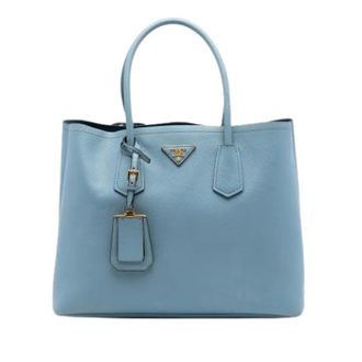 Prada Pre-owned Tote Bags, female, Blue, Size: ONE SIZE Pre-owned Satchel
