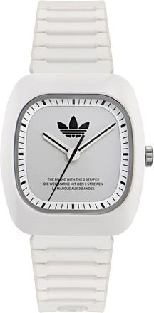 adidas Retro Wave Two Analoog Horloge - unisex - Horloges - Wit - ONE Size - Accessoires