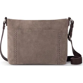 The Sak Melrose Crossbody Leather Bag in Mushroom Suede at Nordstrom