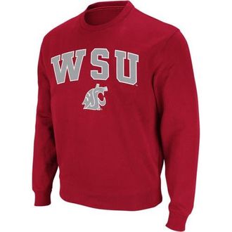 Colosseum Mens Colosseum Crimson Washington State Cougars Arch & Logo Crew Neck Sweatshirt at Nordstrom, Size Medium